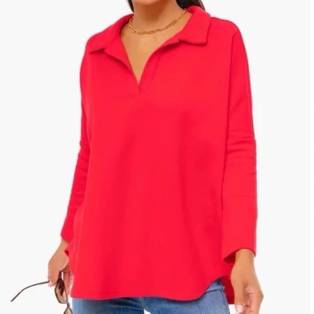 Tuckernuck Pomander Place Easy Polo Sweatshirt XS/S